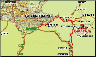 Villa Paterno - Map